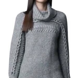 Simply Vera Vera Wong Chunky Gray Knitted Sweater